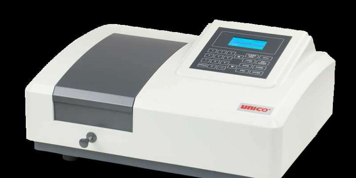 Spectrophotometer Equipped with Both UV and Visible Radiation's Double Beams