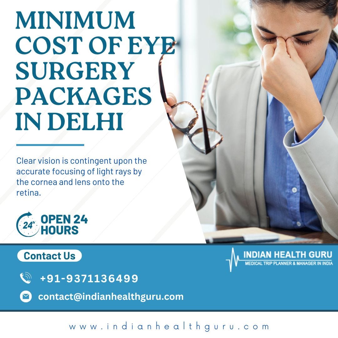 Delhi Eye Surgery Packages: How to Save Money | by Shavonnemartin | Aug, 2024 | Medium