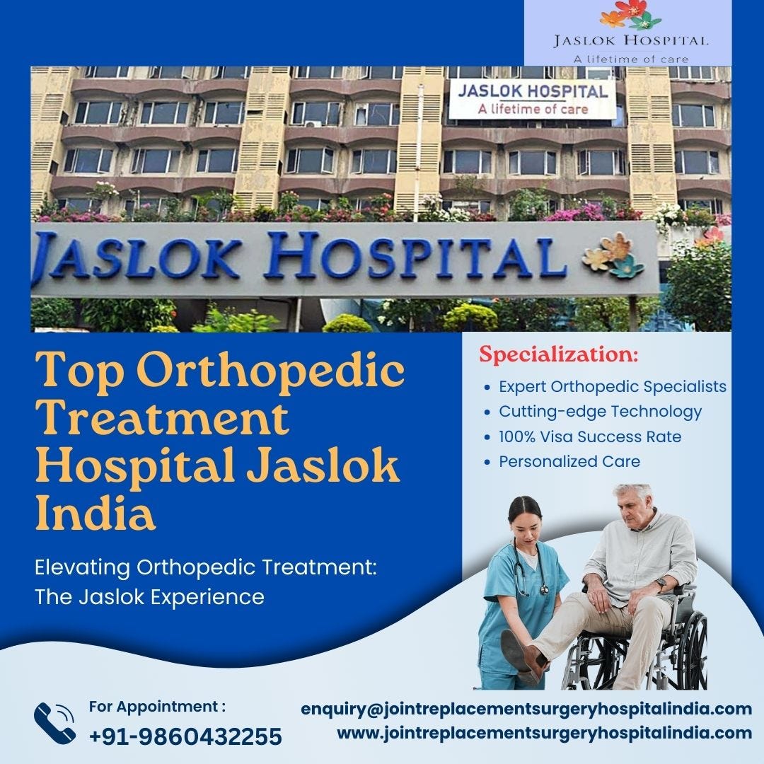 Elevating Orthopedic Treatment: The Jaslok Experience | by Shavonnemartin | Oct, 2024 | Medium