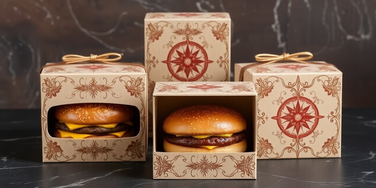 Custom Printed Burger Boxes for Restaurant Branding